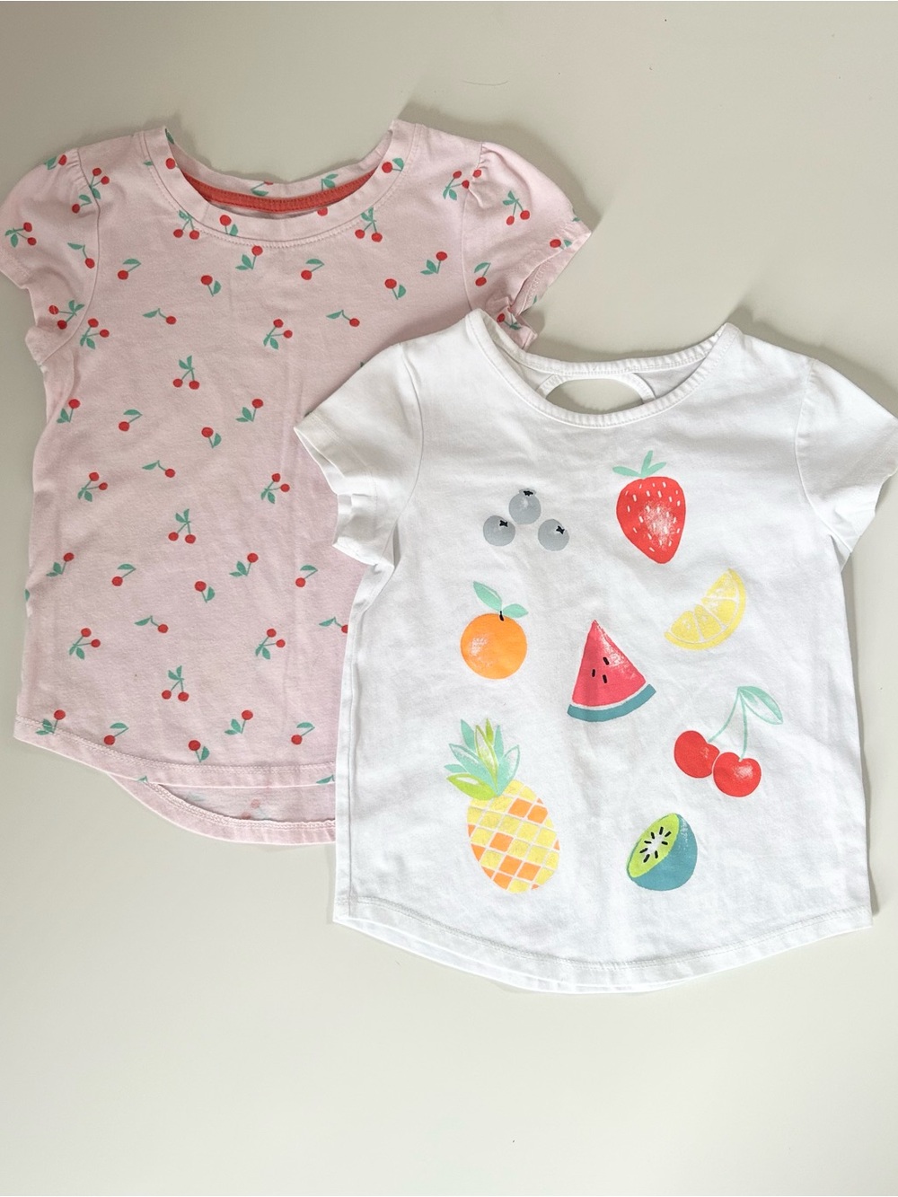 Cat & Jack Toddler Girls Fruity Short Sleeve Tee Bundle
